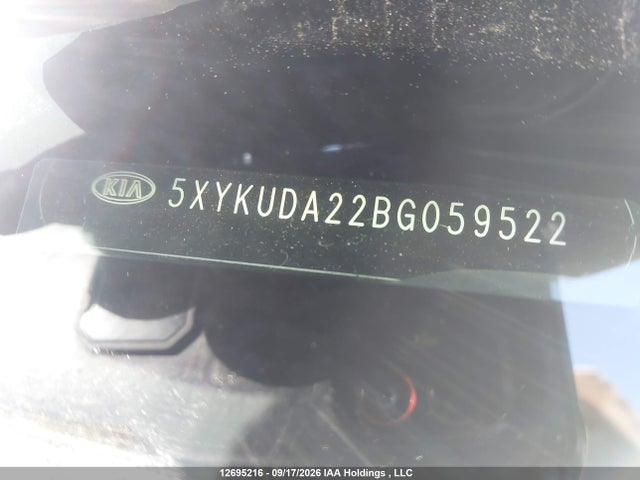 Продажа на аукционе авто 2011 Kia Sorento Ex Luxury V6/ex V6, vin: 5XYKUDA22BG059522, номер лота: 12695216