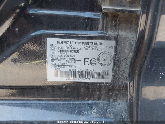 3N1AB8DV4NY236072 Nissan Sentra Sr/sr Midnight Edition