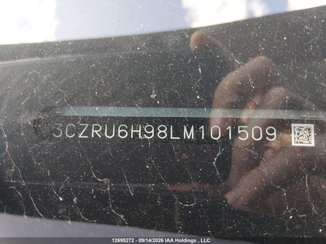 12695272 :رقم المزاد ، 3CZRU6H98LM101509 vin ، 2020 Honda Hr-v Touring مزاد بيع
