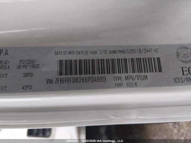 RAM Promaster City 2019 ZFBHRFDB2K6P04999 Image 9