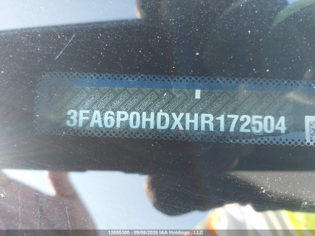 Ford FUSION SE 2017 3FA6P0HDXHR172504 Image 9