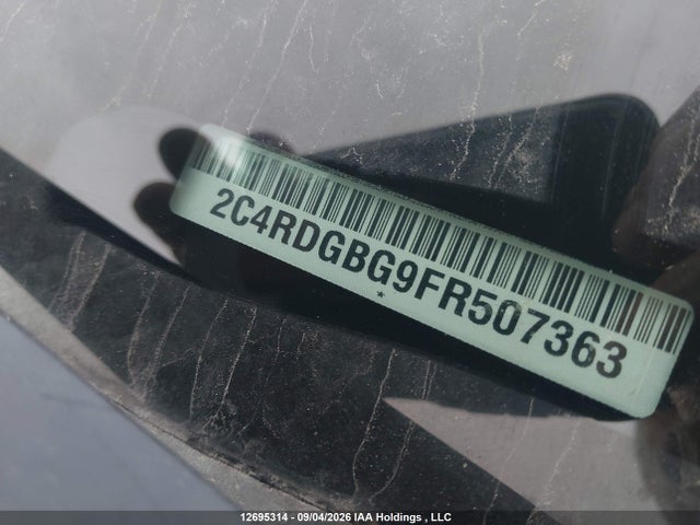 12695314 :رقم المزاد ، 2C4RDGBG9FR507363 vin ، 2015 Dodge Grand Caravan Se/sxt مزاد بيع