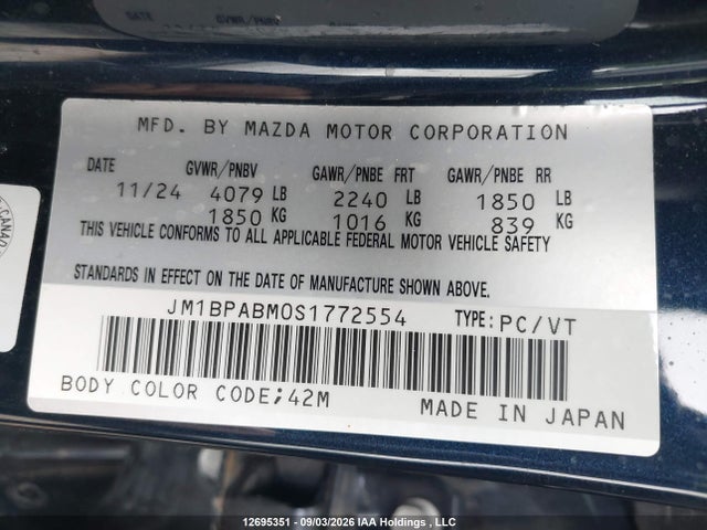 Mazda Mazda3 Gx 2025 JM1BPABM0S1772554 Image 9