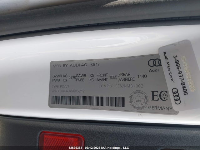 Audi A4 Technik 2018 WAUCNAF43JN005242 Image 9