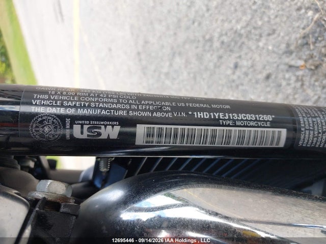 Продаж на аукціоні авто 2018 Harley-davidson Fxbr Breakout, vin: 1HD1YEJ13JC031260, номер лоту: 12695446