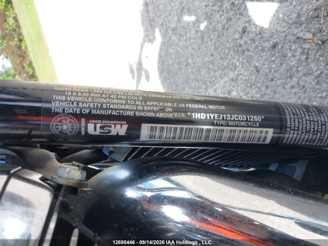 Продаж на аукціоні авто 2018 Harley-davidson Fxbr Breakout, vin: 1HD1YEJ13JC031260, номер лоту: 12695446