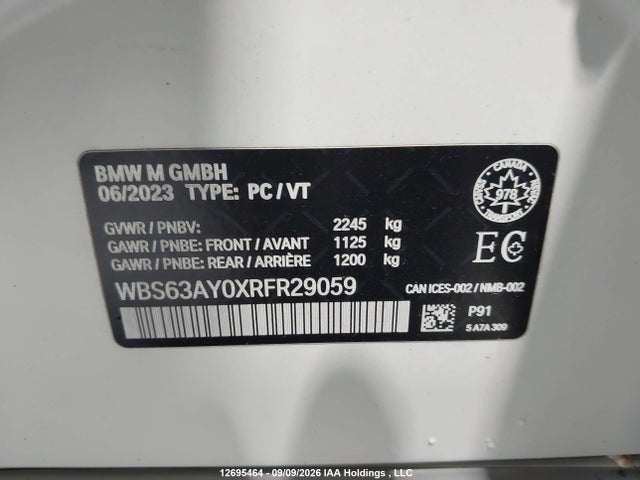 WBS63AY0XRFR29059 BMW M3 Cs