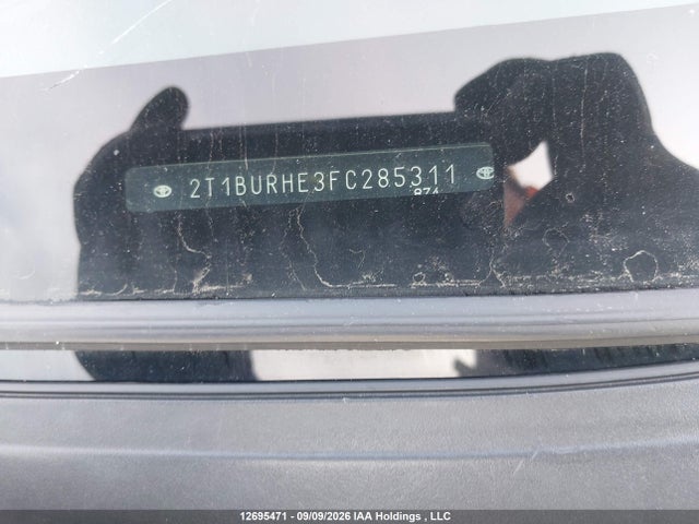 2T1BURHE3FC285311 Toyota COROLLA CE