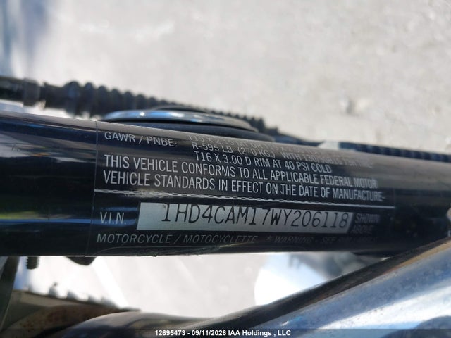 Продаж на аукціоні авто 1998 Harley-davidson Xlh883, vin: 1HD4CAM17WY206118, номер лоту: 12695473