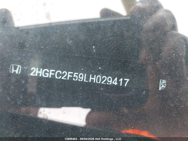 Honda Civic Lx 2020 2HGFC2F59LH029417 Image 20