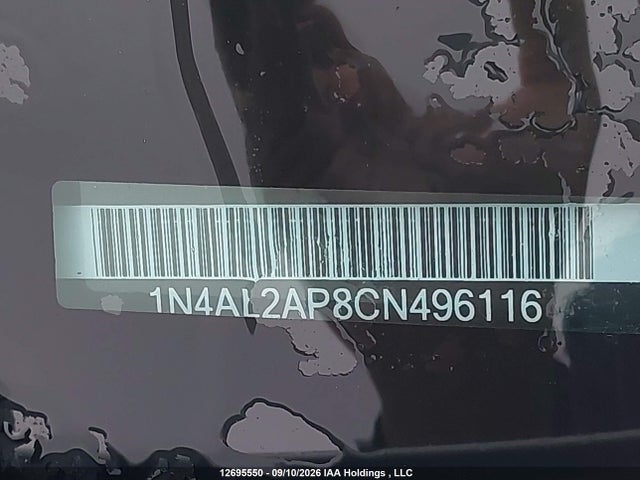 Продажа на аукционе авто 2012 Nissan Altima S, vin: 1N4AL2AP8CN496116, номер лота: 12695550