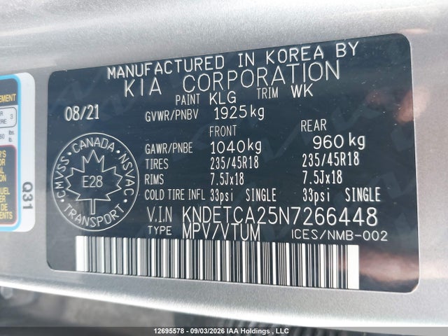 KIA Seltos Sx 2022 KNDETCA25N7266448 Image 9
