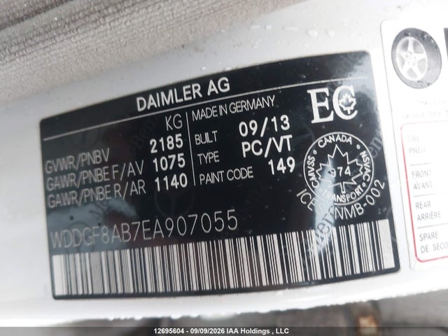 WDDGF8AB7EA907055 Mercedes-Benz C 300 4matic