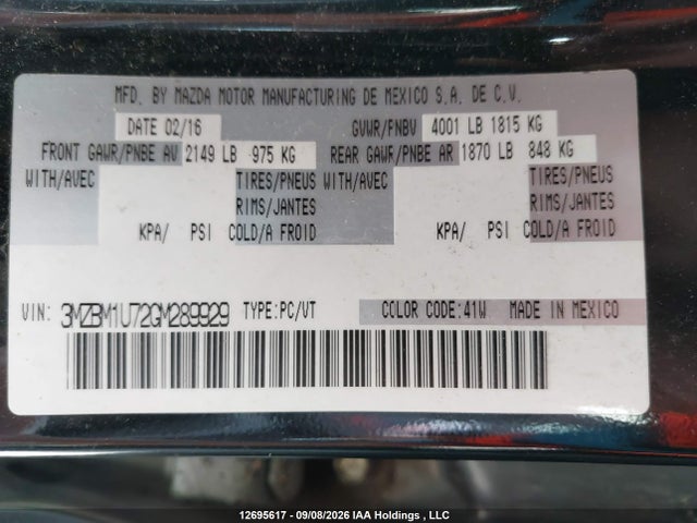 Mazda Mazda3 G/gx 2016 3MZBM1U72GM289929 Image 18