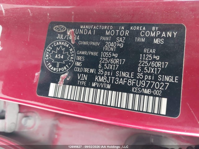 Hyundai TUCSON GLS 2015 KM8JT3AF8FU977027 Image 20