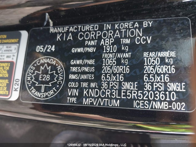 Aukcja sprzedaży 2024 Kia Niro Ex/ex Premium, vin: KNDCR3LE5R5203610, numer aukcji: 12695632