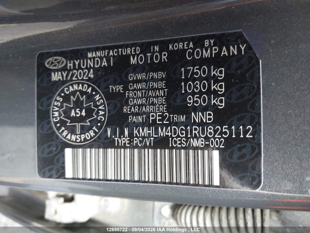 Hyundai Elantra Preferred 2024 KMHLM4DG1RU825112 Image 9