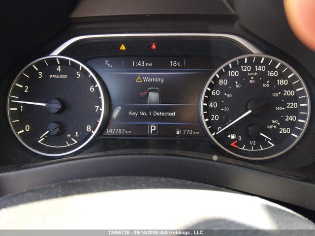 12695726 :رقم المزاد ، 5N1AZ2MS9KN124366 vin ، 2019 Nissan Murano Platinum/sl/sv مزاد بيع