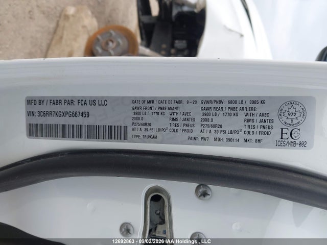 3C6RR7KGXPG667459 RAM 1500 Classic Tradesman