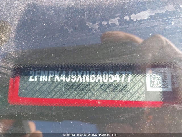 Продаж на аукціоні авто 2022 Ford Edge St Line, vin: 2FMPK4J9XNBA05477, номер лоту: 12695744