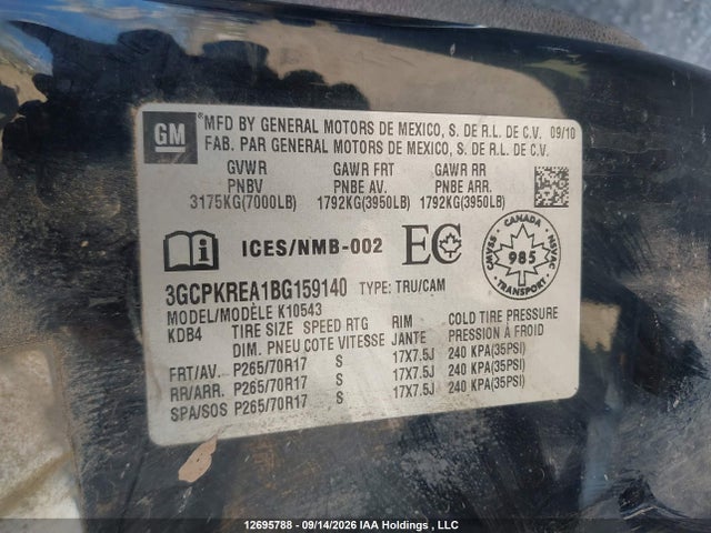 Продаж на аукціоні авто 2011 Chevrolet Silverado 1500 Ls, vin: 3GCPKREA1BG159140, номер лоту: 12695788