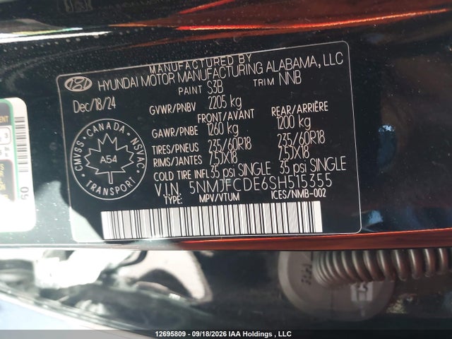 Hyundai Tucson 2025 5NMJFCDE6SH515355 Image 9
