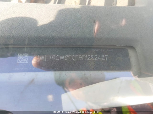 Продажа на аукционе авто 2015 Chevrolet Express 2500 1wt, vin: 1GCWGFCF9F1282487, номер лота: 12695815