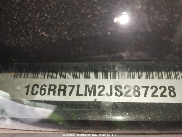 Продажа на аукционе авто 2018 Ram 1500 Slt, vin: 1C6RR7LM2JS287228, номер лота: 12695825