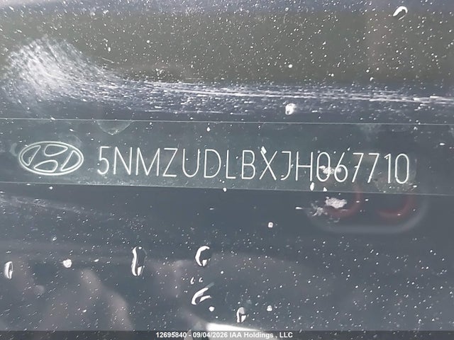 Aukcja sprzedaży 2018 Hyundai Santa Fe Sport, vin: 5NMZUDLBXJH067710, numer aukcji: 12695840