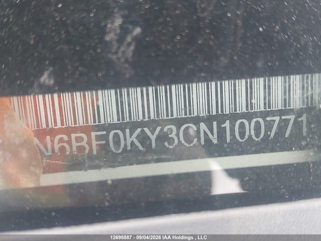 Aukcja sprzedaży 2012 Nissan Nv 2500 Nv2500 Hd S V6/nv2500 Hd Sv V6, vin: 1N6BF0KY3CN100771, numer aukcji: 12695887