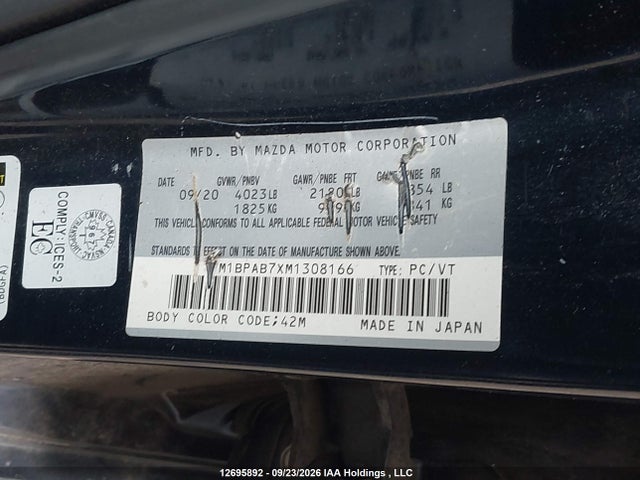 Mazda Mazda3 Gx 2021 JM1BPAB7XM1308166 Image 9