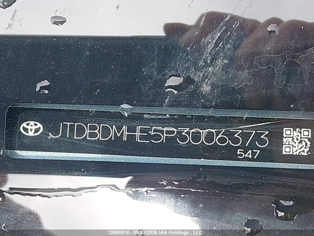 12695918 :رقم المزاد ، JTDBDMHE5P3006373 vin ، 2023 Toyota Corolla Le/se/night Shade مزاد بيع