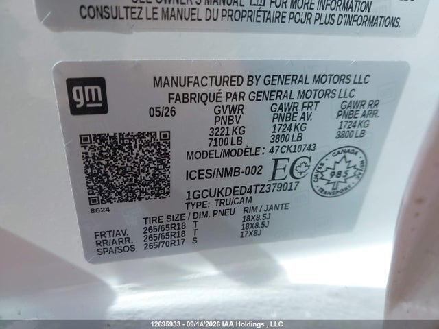 Chevrolet Silverado K1500 Lt 2026 1GCUKDED4TZ379017 Image 9