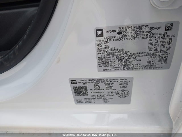 Chevrolet Silverado K1500 Lt 2026 2GCUKDED2T1209490 Image 9