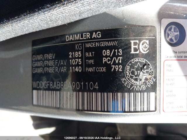 Auction sale of the 2014 Mercedes-benz C 300 4matic, vin: WDDGF8AB8EA901104, lot number: 12696027