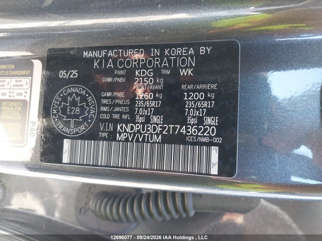 KIA Sportage 2026 KNDPU3DF2T7436220 Image 9