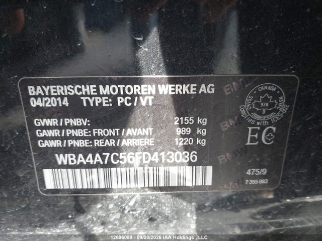 BMW 428i Gran Coupe Xdrive 2015 WBA4A7C56FD413036 Image 18