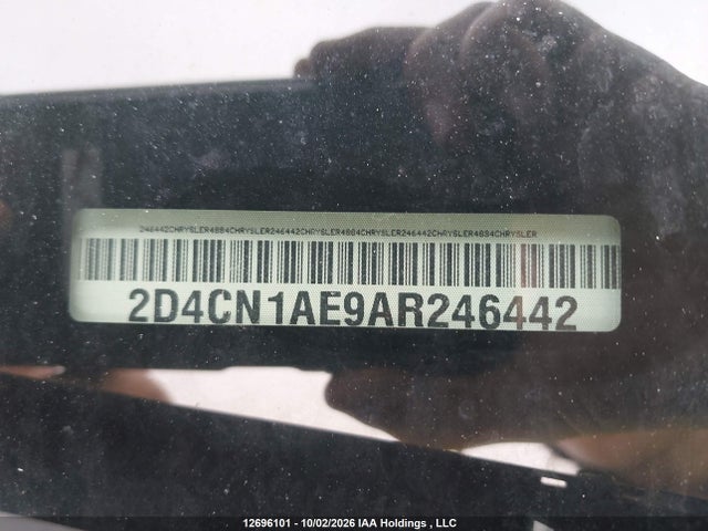 12696101 :رقم المزاد ، 2D4CN1AE9AR246442 vin ، 2010 Dodge Grand Caravan مزاد بيع