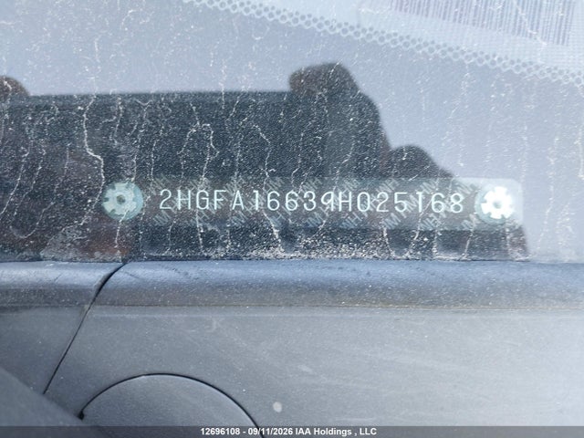 Продаж на аукціоні авто 2009 Honda Civic Sport, vin: 2HGFA16639H025168, номер лоту: 12696108