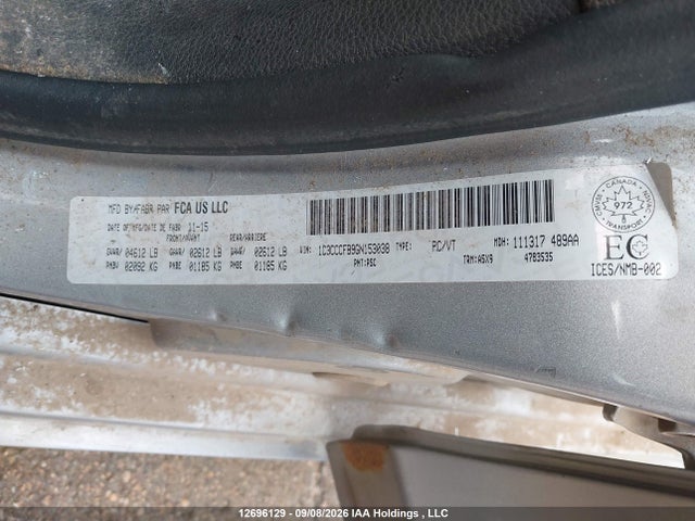 Chrysler 200 LX 2016 1C3CCCFB9GN153038 Image 9