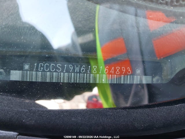2001 Chevrolet S Truck S10 მანქანა იყიდება აუქციონზე, vin: 1GCCS19W618164893, აუქციონის ნომერი: 12696149