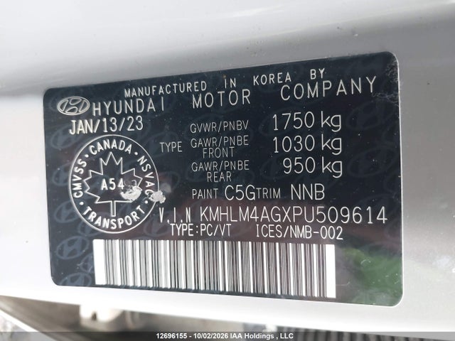 Hyundai Elantra 2023 KMHLM4AGXPU509614 Image 9