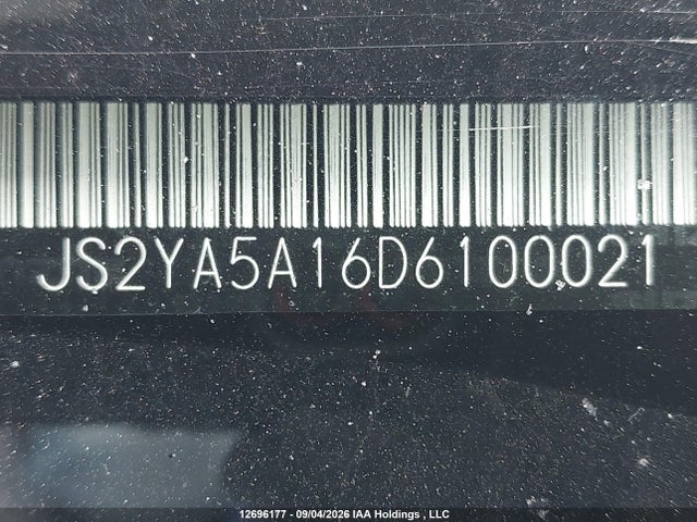 2013 Suzuki Sx4 Ja მანქანა იყიდება აუქციონზე, vin: JS2YA5A16D6100021, აუქციონის ნომერი: 12696177