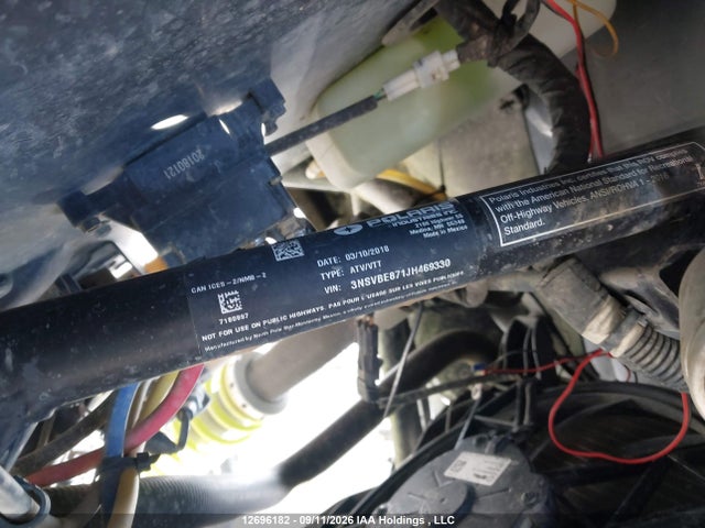 3NSVBE871JH469330 Polaris Rzr S 900 Eps