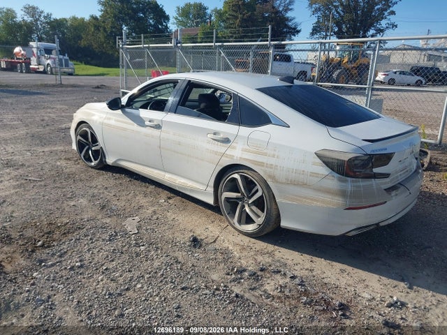 12696189 :رقم المزاد ، 1HGCV1F37NA801758 vin ، 2022 Honda Accord Sport 1.5t مزاد بيع
