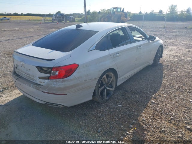 12696189 :رقم المزاد ، 1HGCV1F37NA801758 vin ، 2022 Honda Accord Sport 1.5t مزاد بيع