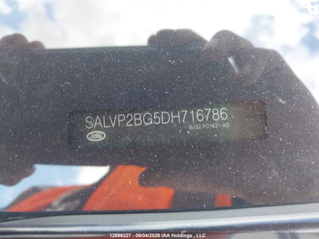 12696227 :رقم المزاد ، SALVP2BG5DH716786 vin ، 2013 Land Rover Range Rover Evoque Pure مزاد بيع