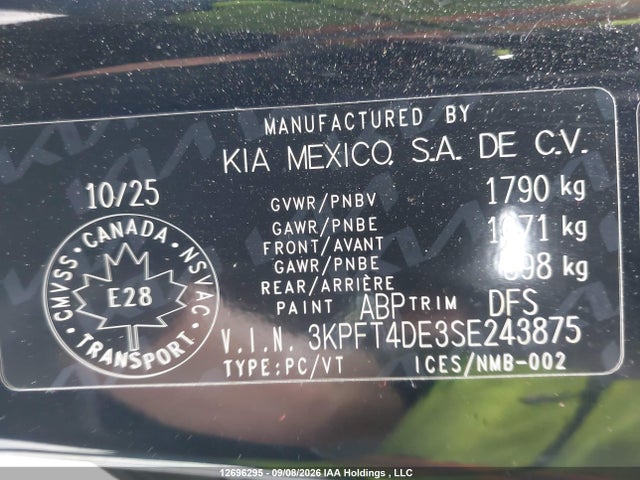 KIA K4 Lx 2025 3KPFT4DE3SE243875 Image 9