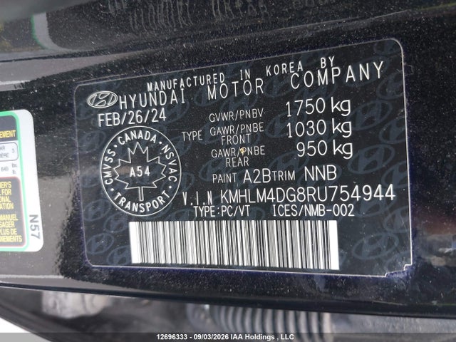 Hyundai Elantra 2024 KMHLM4DG8RU754944 Image 9