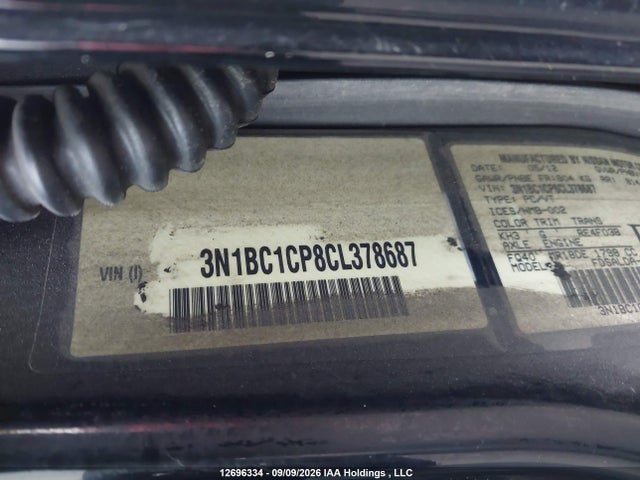 Продажа на аукционе авто 2012 Nissan Versa S/sl, vin: 3N1BC1CP8CL378687, номер лота: 12696334